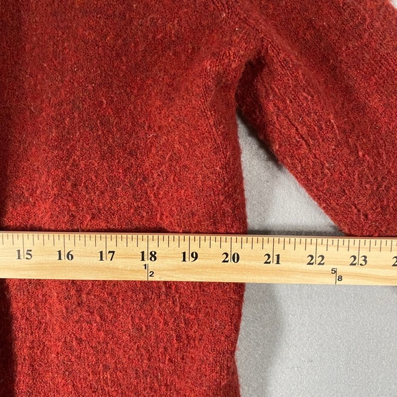 Madewell Cozy Cardigan Sweater Merino Alpaca Wool Pockets Red Womens XXS - Picture 11 of 11